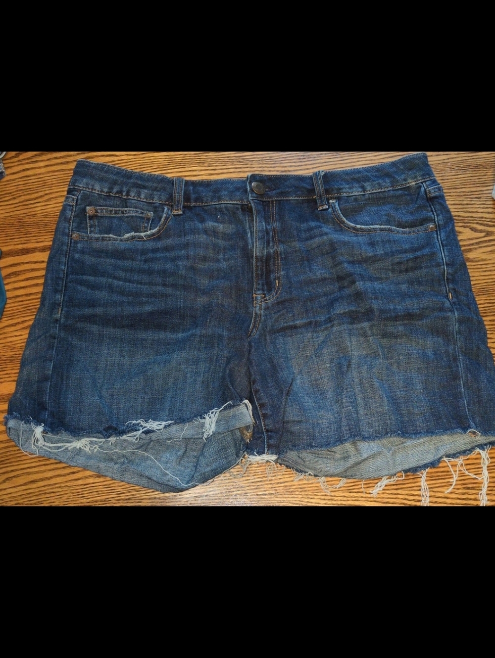 American Eagle Midi Boy Jean Shorts